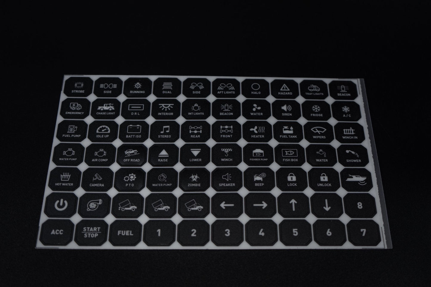 6 Gang RGB Bluetooth Switch panel